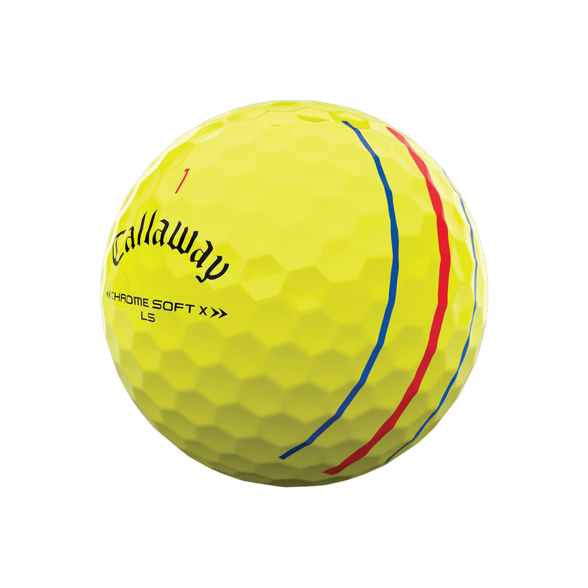 Pelota Callaway Chrome Soft X LS Triple Track Yellow