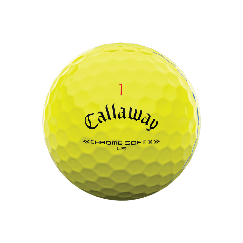 Pelota Callaway Chrome Soft X LS Triple Track Yellow