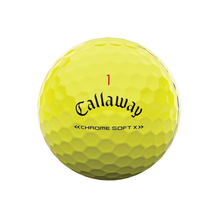 Pelota Callaway Chrome Soft X Triple Track Yellow