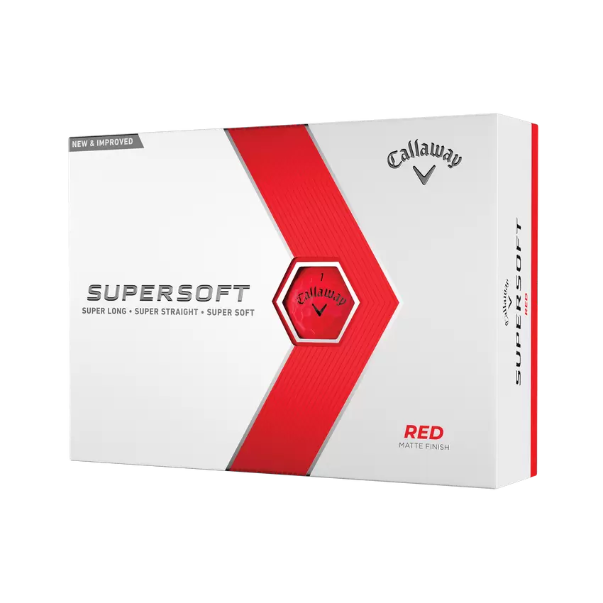 Pelota Callaway Supersoft Matte Red 23