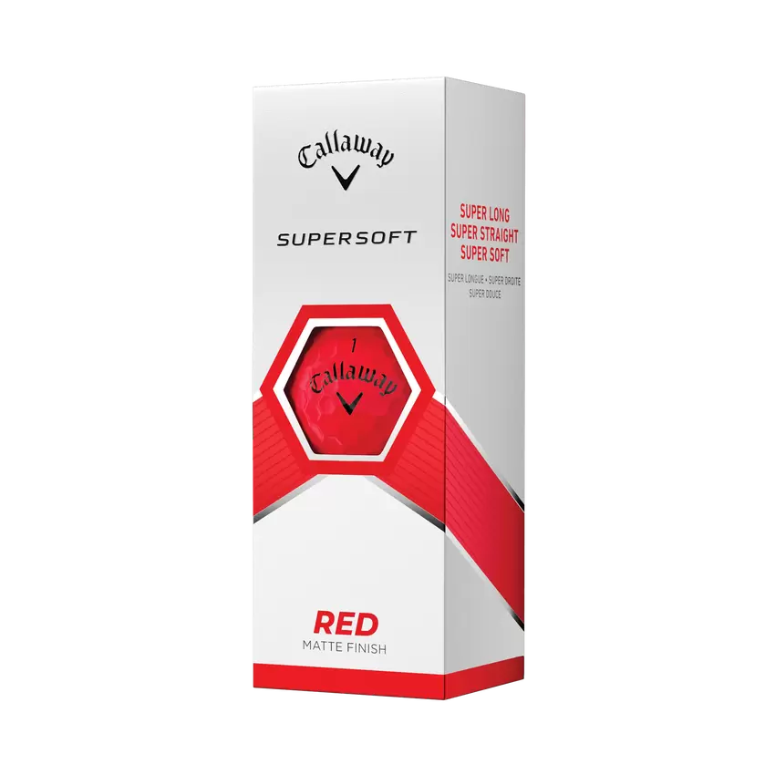 Pelota Callaway Supersoft Matte Red 23